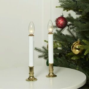 Indoor Battery-Operated LED Candle Lamps, Warm White,set of 2, by Holiday Time